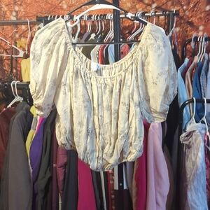 HYFVE Cream Puff Sleeve Blouse